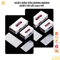 Giấy uốn nóng mỏng giấy setting có lỗ 1000 tờ  GIÁ RẺ  giấy mềm quấn sát tóc dai không rách