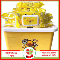 giấy ướt con vịt giấy ướt hình con ong 1 thùng 10 gói kèm thùng