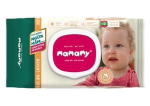 Giấy ướt Mamamy 100 tờ - có nắp không mùi