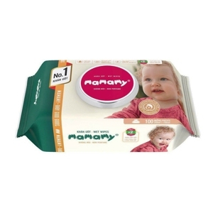 Giấy ướt Mamamy 100 tờ - có nắp không mùi