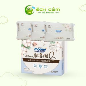 Khăn ướt Moony Nhật Bản - 50 tờ , tan được