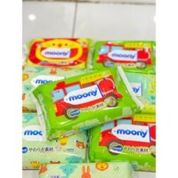 Giấy ướt Moony hàng nội địa Nhật gói 76 miếng