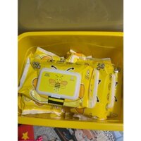 Giấy ướt vịt, giấy ướt hình con ong (1 thùng 10 gói kèm thùng) - an toàn cho da