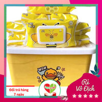 Giấy ướt vịt, giấy ướt hình con ong (1 thùng 10 gói kèm thùng) - Duonghieu6789