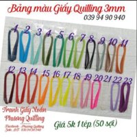 Giấy và dụng cụ làm Tranh Quilling