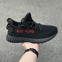 Giày vải 350 coco v2 chữ đỏ đen thoải mái in chữ ykfa 350 350 v2 "sesame empty blue" Adidas original yeezy