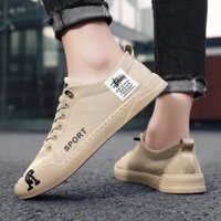 Giày vải Bắc Kinh cũ Giày thể thao thường ngày Lụa băng thoáng khí cho Nam Giày Vải bạt lái xe chống mùi thời trang 2023