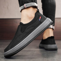 Giày vải bạt cổ điển thoáng khí mùa xuân 2025 Giày trượt ván thường ngày Giày học sinh phong cách Hàn Quốc Giày công sở vải lụa băng thể thao cổ thấp