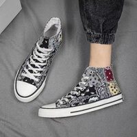 Giày vải bạt graffiti dễ phối đồ 1970 lưu hóa học sinh trào lưu Nam Nữ Hạt điều