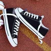 Giày Vải Giày Trắng Retro Phối Ren Thoáng Khí Học Sinh