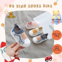 Giày Vải Lưới Cổ Chun Đế Mềm Thoáng Khí Cho Bé Trai Bé Gái Trẻ Em Nam Nữ 1 2 3 Tuổi Tập Đi Thời Trang Dễ Thương Bé Xinh