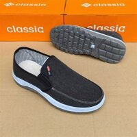 Giày vải lười nam thường ngày SPORT - Màu đen 40