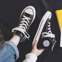 Giày Vải Nữ Cao Cấp Cổ Điển, Giày Vải Nam Cao Cấp Nam Nữ Giày Cặp Đôi, Phiên Bản Hàn Quốc Bông Tai Kẹp Thoải Mái Giày Thể Thao