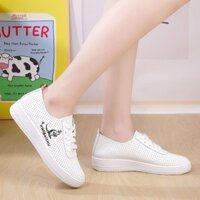 Giày Vải Nữ Giày Thể Thao Nữ Tăng Chiều Cao Học Sinh Hợp Thời Trang Thoải Mái