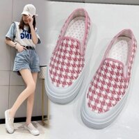 Giày Vải Nữ, Giày Vải Thời Trang Hàn Quốc, Giày Slip-on Thoải Mái Và Thường Ngày