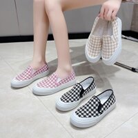 Giày Vải Nữ, Giày Vải Thời Trang Hàn Quốc, Giày Slip-on Thoải Mái Và Thường Ngày