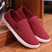 Giày Vải Slip-On Thoáng Khí Xuân Hè Nam Lười Giày Thể Thao Cũ Bắc Kinh Giày Vải Nam Phù Hợp Với Giày Thường Ngày