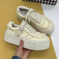 Giày vài sneaker nữ đế cao 5cm - Giày thời trang nữ 2024