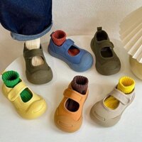 Giày vải trẻ em cắt thấp 2024 mùa xuân và mùa thu Jack mới Purcell bé trai và bé gái bơm đáy mềm mẫu giáo trong nhà Giày Thủy Triều
