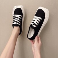 Giày Vải Ulzzang Canvas cổ thấp cho nữ