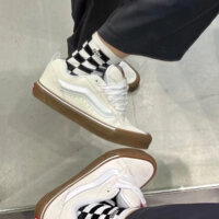 Giày Van Imran Potato Knu Skool VR3 LX Cao Su Nguyên Liệu Gạo Trắng Cặp Đôi Giày Bánh Mì Cao Cấp