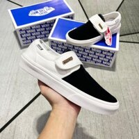 Giày Vans Dán Nam Nữ, Giày Vans Dán Đen Trắng Thể Thao hàng Đẹp Full Box