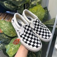 Giày Vans lười caro (full box + tặng tất)