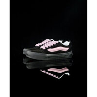 Giày Vans nữ skool classic màu đen, giày da lợn vulcanized vn0009qc6bt1, làm mát bằng không khí, kích thước 45