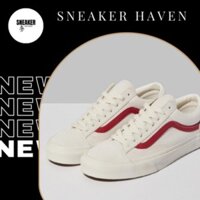 Giày VANS OLD SKOOL STYLE 36 MARSHMALLOW RACING RED