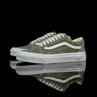Giày Vans Old Skool Suede Xanh Quân Đội Mới VPS Dòng Nhánh Cao Cấp