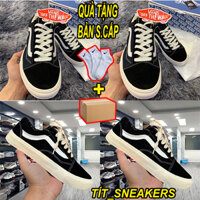 Giày Vans Vault Old Skool Bản Cao Cấp, Giày Vans Đen Vạch Trắng Basic,Đủ Size Nam Nữ Full Box Bill