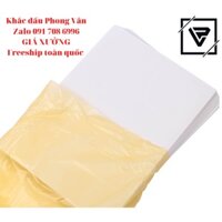 GIẤY VẬT TƯ FLASH - THẨM THẤU - GIẤY KÍNH OP PHIM - GIẤY CAN DẦU MỎNG - KHỔ GIẤY A4 COMBO 10 TỜ