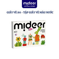 Giấy vẽ A4, tập giấy vẽ màu nước cứng dày Mideer Doodle Drawing Book