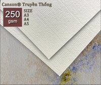 Giấy Vẽ Canson TRUYỀN THỐNG Dày 250gsm (Medium) (xấp 10 tờ) - A3