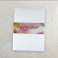 Giấy vẽ màu nước A4L- vân nhẹ lên màu siêu đẹp 10 tờ túi