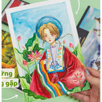 Giấy vẽ màu nước cao cấp 25% cotton 20 tờ MS792 Artwork Hot Pressed KLONG A4+ 300GSM