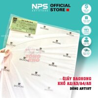 Giấy Vẽ Màu Nước, Giấy Vẽ BÁO HỒNG Dòng ARTIST, Baohong Cold/ Hot/ Rough 300gsm Khổ A2/ A3/ A4/ A5