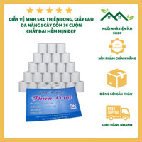 Giấy Vệ Sinh 5kg THIÊN LONG, Giấy Lau Đa Năng Gia Đình 1 Cây Gồm 36 Cuộn Chất Dai Mềm Mịn Đẹp