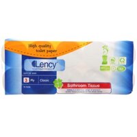 Giấy Vệ Sinh Lency Xanh 10 Cuộn Cao Cấp Không Lõi