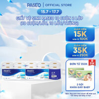Giấy vệ sinh Paseo 10 cuộn 2 lớp (10 cuộn/lốc, 10 lốc/thùng)