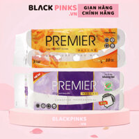 Giấy vệ sinh PREMIER Deluxe 3 lớp (10cm x 10cm) - Lốc 10 cuộn, có lõi/không lõi