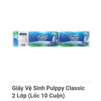 Giấy vệ sinh Pulppy Classic 2 lớp (Lốc 10 Cuộn)