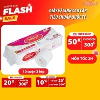 Giấy vệ sinh Silkwell 3 lớp tím 1kg mềm mịn, dai vượt trội không chất tẩy trắng