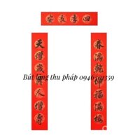 Giấy viết câu đối vạn niên hồng
