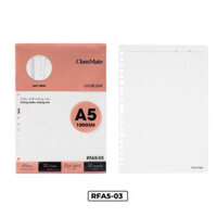 Giấy viết RFA5-03, Ruột thay thế sổ binder, khổ A5, chấm dotgrid, ĐL100gsm, 50 tờ/túi