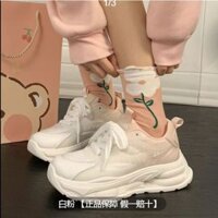 Giày Warrior Cho Nữ Mùa Hè 2024 Phong Cách Mới Thoáng Khí Đế Dày Tăng Chiều Cao Giày Thể Thao