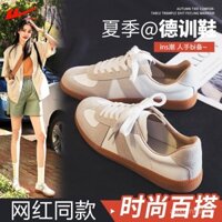 Giày Warrior Dexun Giày Nữ 2025 Mới Mùa Hè Giày Trắng Niche Retro Vải Thể Thao Giày Sneaker Thoải Mái Dành Cho Phụ Nữ