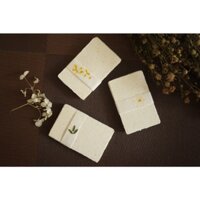 GIẤY washi size name card texture mùn cưa (15 tờ/xấp)