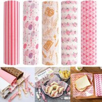 Giấy Wax thực phẩm chống dầu giấy gói Nougat giấy kẹp Hàm gói tây khoai 50 Burger tờ /hộp chiên giấy đóng gói P0D9