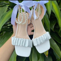 Giày xăng đan nữ gót vuông 7 phân đủ size 35-40 siêu đẹp H9